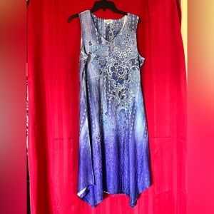 One World Live And Let Live Purple Tones Dress